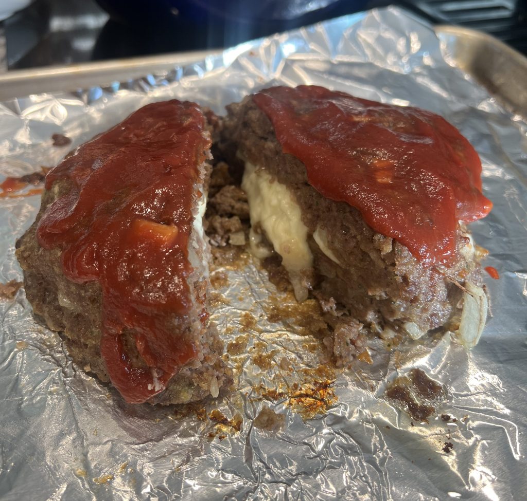 Cheesy Mozzarella-Stuffed Meatloaf