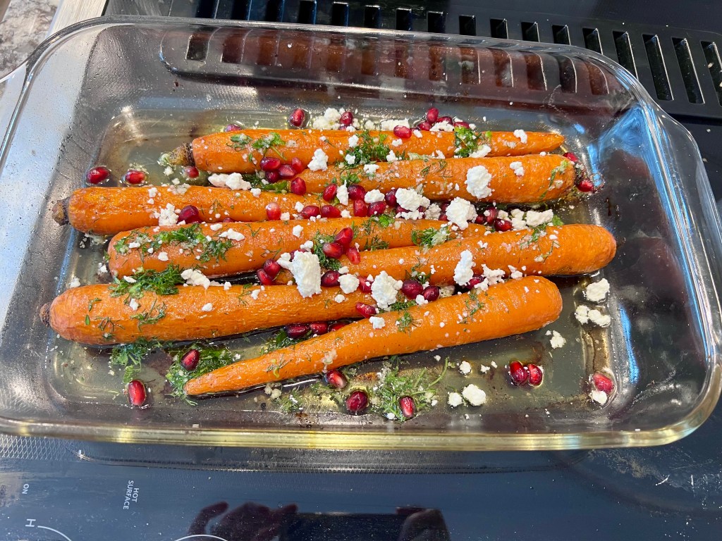 Honey Roasted Carrots with Herb Oil